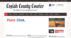 Desktop Screenshot of copiahcountycourier.com